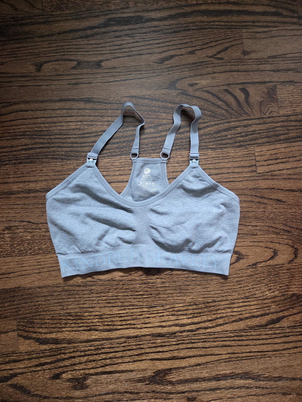 Kindred Bravely Sublime Nursong Sports Bra - Heathered Seaglass